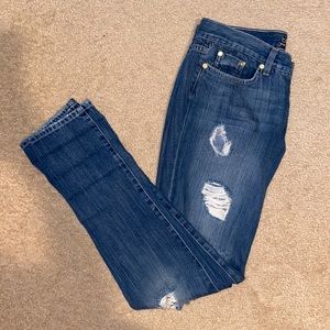 Bebe distressed skinny jeans size 29